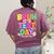 Testing Day Bruh It’s Test Day You Got This Teacher Student Women's Comfort Colors T-Shirt Back Print Berry
