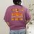Thankful Teacher's Aide Thanksgiving Autumn Fall Women Men Women's Comfort Colors T-Shirt Back Print Berry
