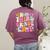 In My Third Grade Era 3rd Grade Era Teacher Back To School Women's Comfort Colors T-Shirt Back Print Berry