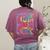Tie Dye 8th Grade Typography Team Eighth Grade Teacher Women's Comfort Colors T-Shirt Back Print Berry