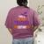 Tired Teacher Costume For Halloween Teachers Women's Comfort Colors T-Shirt Back Print Berry