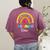 TK And Kinder Crew TK Teacher Transitional Kindergarten PreK Women's Comfort Colors T-Shirt Back Print Berry