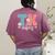 TK Vibes Back To School Teachers Students TK Team Women's Comfort Colors T-Shirt Back Print Berry