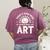 Today’s Good Mood Is Sponsored By Art Teacher Sun Tee Women's Comfort Colors T-Shirt Back Print Berry