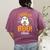 Toddler Boo Crew Babysitters Daycare Teacher Halloween Party Women's Comfort Colors T-Shirt Back Print Berry