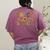 Trick Or Teach Funny School Teacher Halloween Costume Women's Comfort Colors T-Shirt Back Print Berry