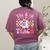 Trick Or Teach Halloween Teacher Floral Ghost Groovy Women's Comfort Colors T-Shirt Back Print Berry Trick Or Teach Halloween Teacher Floral Ghost Groovy Women's Comfort Colors T-Shirt Back Print Berry