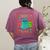 Trick Or Teach Neon Ghost Flower Teacher Spooky Halloween Women's Comfort Colors T-Shirt Back Print Berry Trick Or Teach Neon Ghost Flower Teacher Spooky Halloween Women's Comfort Colors T-Shirt Back Print Berry