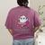 Trick Or Treat Point Your Feet Halloween Ghost Dance Teacher Women's Comfort Colors T-Shirt Back Print Berry