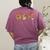 Turkey Reading Books Fall Thanksgiving Teacher Book Lovers Women's Comfort Colors T-Shirt Back Print Berry