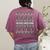 Ugly Sweater Boston Terrier Dog Christmas Dog Lover Xmas Men Women Kids Women's Comfort Colors T-Shirt Back Print Berry