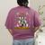 Ugly Sweater Christmas Tree Boston Terrier Dog Xmas Pajama Women's Comfort Colors T-Shirt Back Print Berry