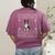 Ugly Xmas Sweater Style Boston Terrier Reindeer Christmas Women's Comfort Colors T-Shirt Back Print Berry