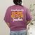 Unapologetic Dope Teacher African American Melanin Women's Comfort Colors T-Shirt Back Print Berry