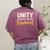 Unity Kindness Shirt Women Teachers Kids Unity Day Orange Women's Comfort Colors T-Shirt Back Print Berry
