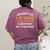 University Of I'm Done Teacher Retirement 2025 Women's Comfort Colors T-Shirt Back Print Berry