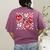 Valentine You Are Loved Worthy Enough Candy Heart Teacher For Men Women Girls Kids Women's Comfort Colors T-Shirt Back Print Berry