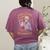 Weird Science Skeleton Halloween Teachers Brew Knowledge Women's Comfort Colors T-Shirt Back Print Berry