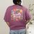 Wildflower 4th Fourth Grade Floral Back To School Teacher Women's Comfort Colors T-Shirt Back Print Berry