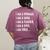 Woman Mom Teacher Wife TIRED T Shirt Cute Mom Teacher Shirts Women's Comfort Colors T-Shirt Back Print Berry