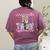 Women PE Teacher Back To School Physical Education Teacher Women's Comfort Colors T-Shirt Back Print Berry