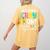 100th Day Of School Get Your Cray On Teacher Women's Comfort Colors T-Shirt Back Print Mustard