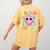 In My 3rd Grade Era Back To School Smile Face Teacher Kid Women's Comfort Colors T-Shirt Back Print Mustard