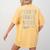 4th GRADE Rocks Teacher Rockstars I Teach Ready To Rock Women's Comfort Colors T-Shirt Back Print Mustard