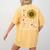 4th Grade Teacher Love Autumn Fall Sunflower Appreciation Women's Comfort Colors T-Shirt Back Print Mustard