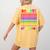 50 Days Of School Hearts Teacher Happy 50th Day Of School Women's Comfort Colors T-Shirt Back Print Mustard