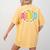 ABCD Kindergarten Rocks Back To School Teachers Students Women's Comfort Colors T-Shirt Back Print Mustard ABCD Kindergarten Rocks Back To School Teachers Students Women's Comfort Colors T-Shirt Back Print Mustard