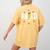 ABCD The Teacher Tour Last Day Of School Rockin' Teacher Women's Comfort Colors T-Shirt Back Print Mustard