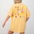Alphabet Turkey Thanksgiving Costume Preschool Teacher Men Women Women's Comfort Colors T-Shirt Back Print Mustard