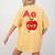 A Is For Apple Pre-K Kindergarten Teacher Student Women's Comfort Colors T-Shirt Back Print Mustard