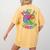 Apple Retro Play Is Learning Kindergarten Teacher Daycare Women's Comfort Colors T-Shirt Back Print Mustard