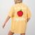 A Is For Apple Toddler Kindergarten Preschool Teacher Women's Comfort Colors T-Shirt Back Print Mustard