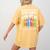Art Teacher COMPLIMENTARY Colors Always Have Things To Say Women's Comfort Colors T-Shirt Back Print Mustard