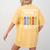 Artist Art Teacher School Artist Joke Women's Comfort Colors T-Shirt Back Print Mustard