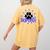 Blue Bobcats School Spirit Coquette Bow Mascot Teacher Women's Comfort Colors T-Shirt Back Print Mustard