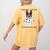 Boston Terrier American Gentleman Personal Stalker Dog Lover Women's Comfort Colors T-Shirt Back Print Mustard