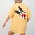Boston Terrier Bostie Dog Kids Women Girls Women's Comfort Colors T-Shirt Back Print Mustard