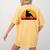 Boston Terrier Bostie Sunset Retro Dog Pet Mom Dad Women's Comfort Colors T-Shirt Back Print Mustard