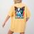 Boston Terrier Bruh Dog Lover Women's Comfort Colors T-Shirt Back Print Mustard