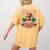Boston Terrier My Christmas Spirit Dog Santa Claus X-Mas Women's Comfort Colors T-Shirt Back Print Mustard