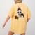 Boston Terrier Christmas T Shirt-Life Is Merrier Premium Tri-Blend Women's Comfort Colors T-Shirt Back Print Mustard