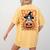 Boston Terrier Costume On Pumpkin Halloween Boston Terrier Women's Comfort Colors T-Shirt Back Print Mustard
