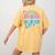 Boston Terrier Dad Retro Women's Comfort Colors T-Shirt Back Print Mustard