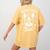 Boston Terrier Dad Boston Terrier Women's Comfort Colors T-Shirt Back Print Mustard