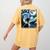 Boston Terrier Dog Art Van Gogh Starry Night Boston Terrier Women's Comfort Colors T-Shirt Back Print Mustard
