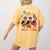 Boston Terrier Dog Christmas Happy Hallothankmas Halloween For Men Women Kids Women's Comfort Colors T-Shirt Back Print Mustard